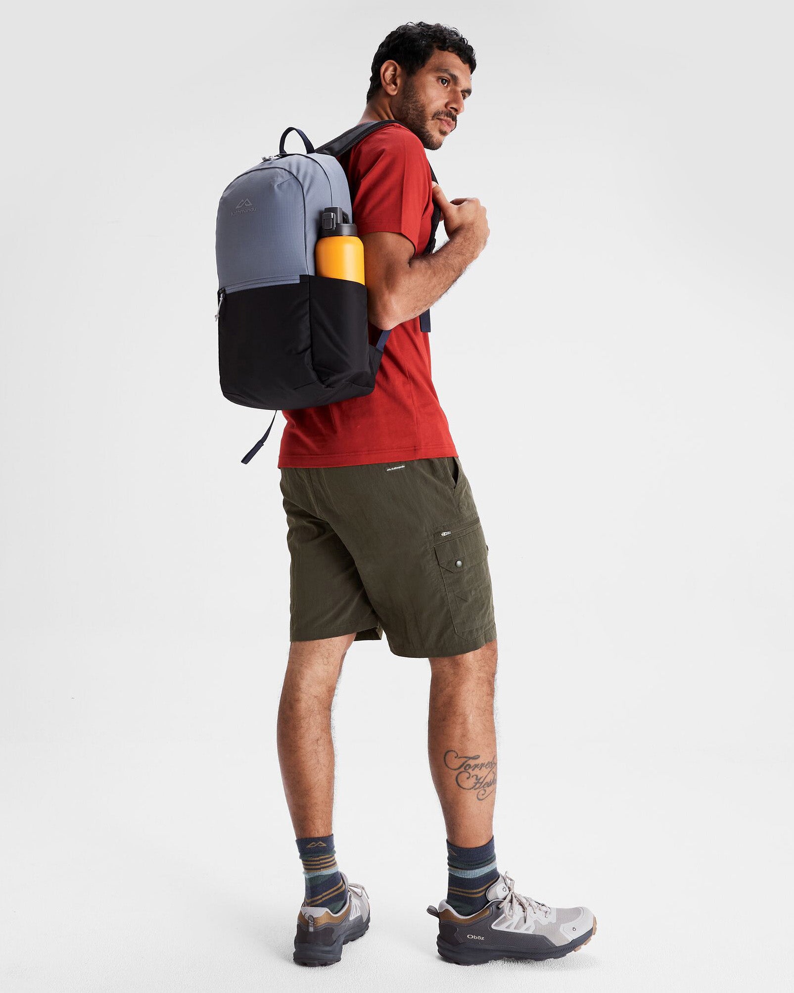Axon Everyday Backpack 18L Water-Resistant Laptop Backpack for Work & Travel - Dark Haze/Stingray Black - Perfect for Commuting, School & Outdoor Adventures