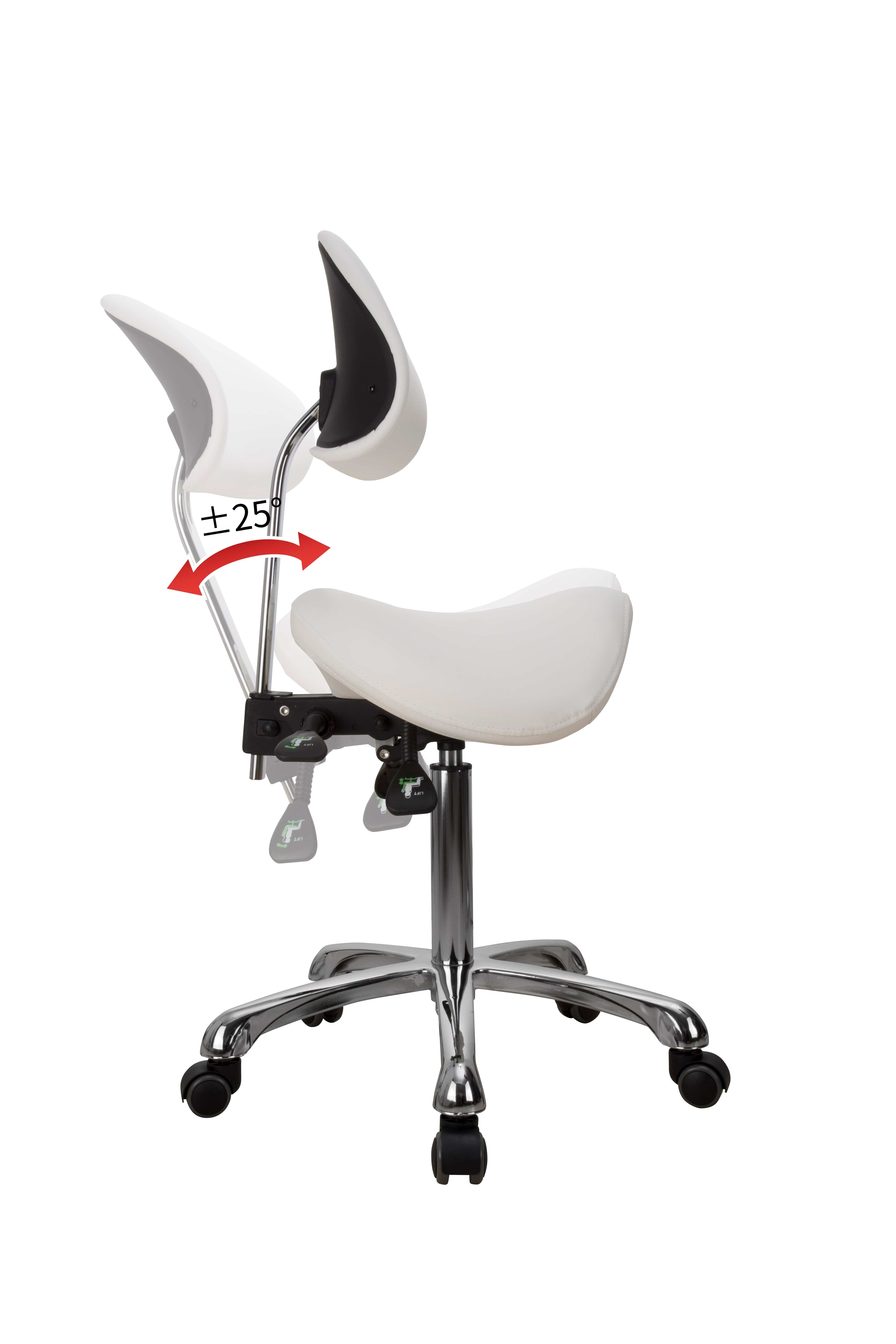 Professional Adjustable Beautician & Salon Stool (1025A) - Perfect for Hair Styling, Nail Art, and Makeup Application