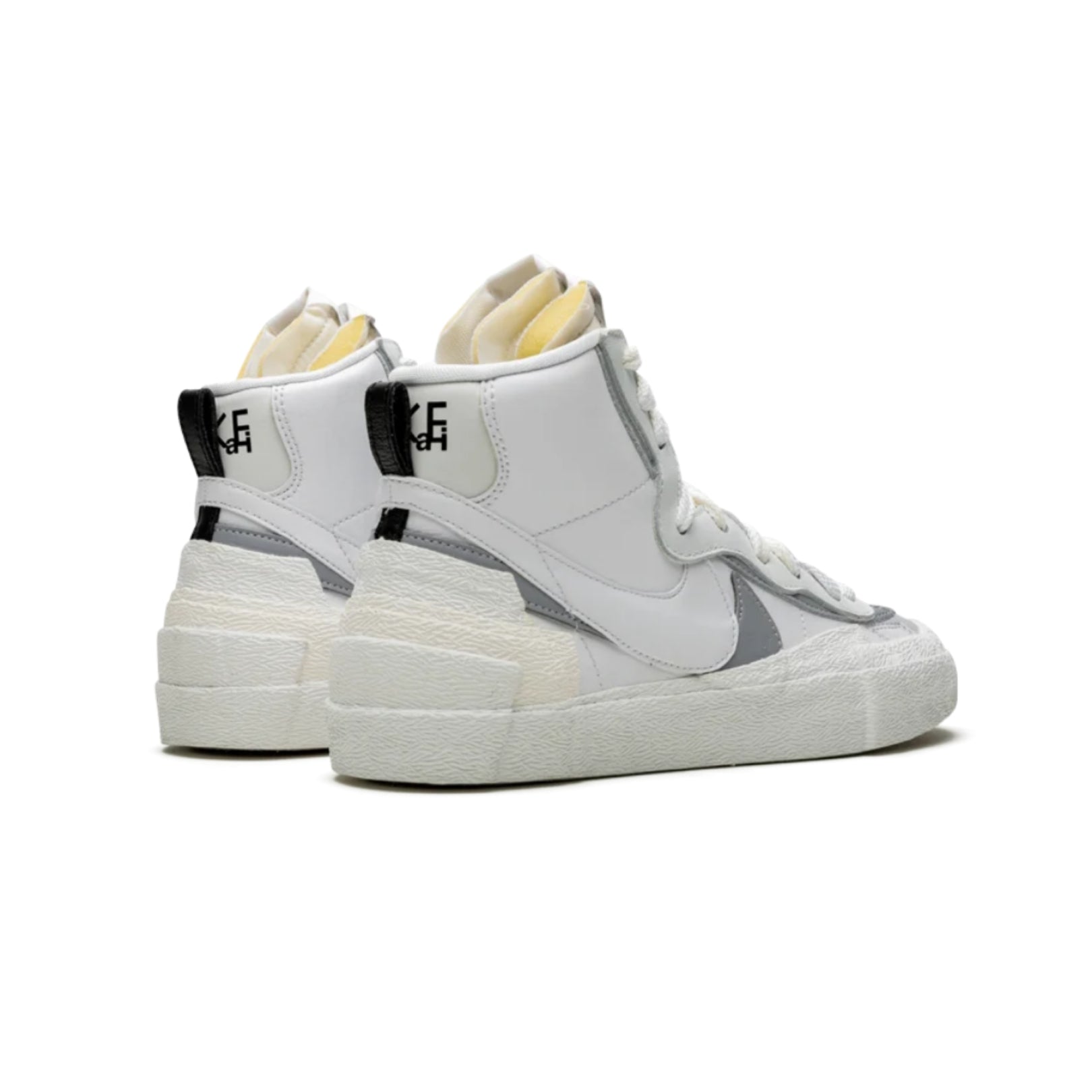 Nike x Sacai Blazer Mid Sneakers - White & Wolf Grey Colorway | Unisex High-Top Basketball Shoes for Men & Women | Perfect for Streetwear, Casual Outfits and Sneaker Collectors