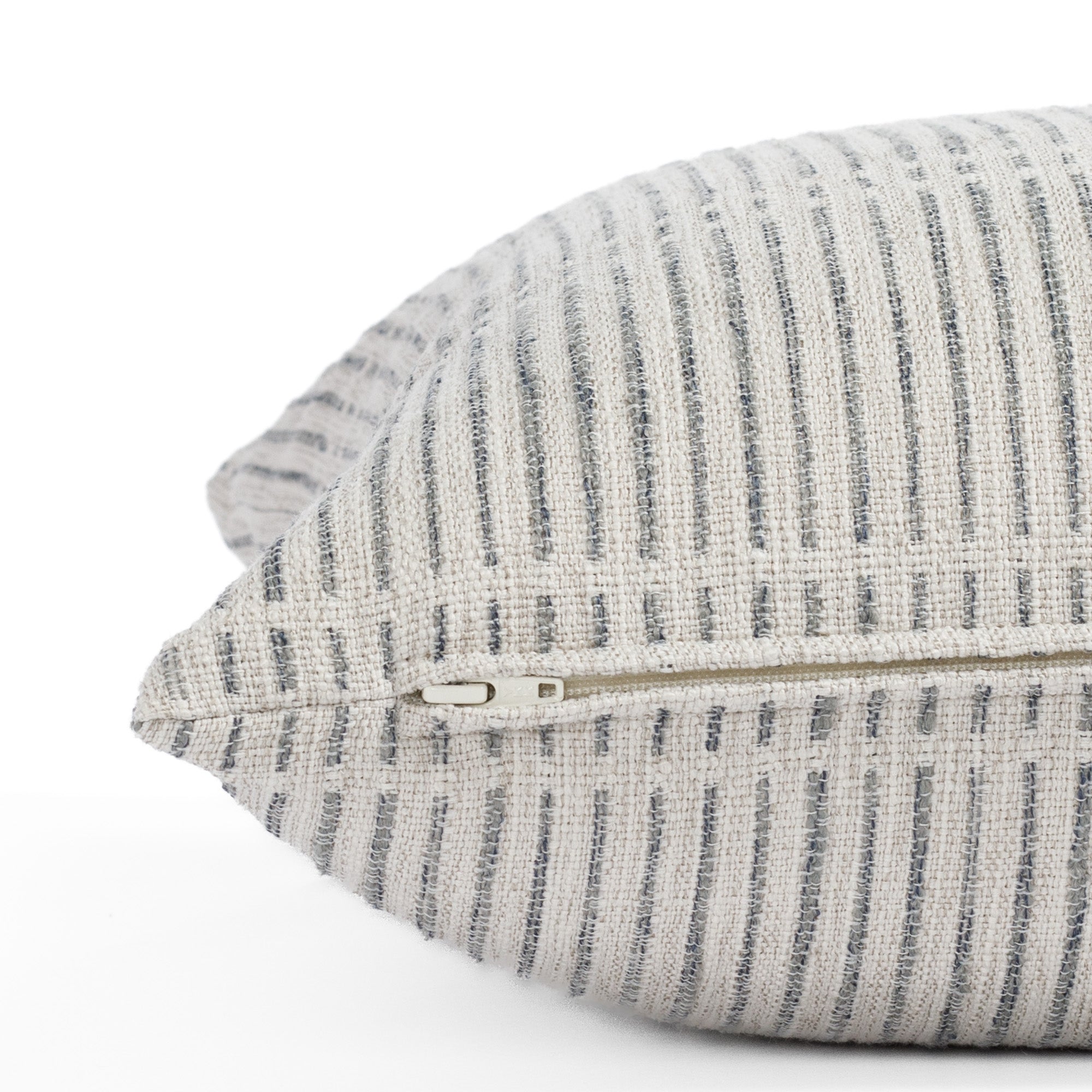 Stylish Carson Stripe 20x20 Decorative Throw Pillow in Stone Blue - Perfect for Sofa, Bedroom & Living Room Decor