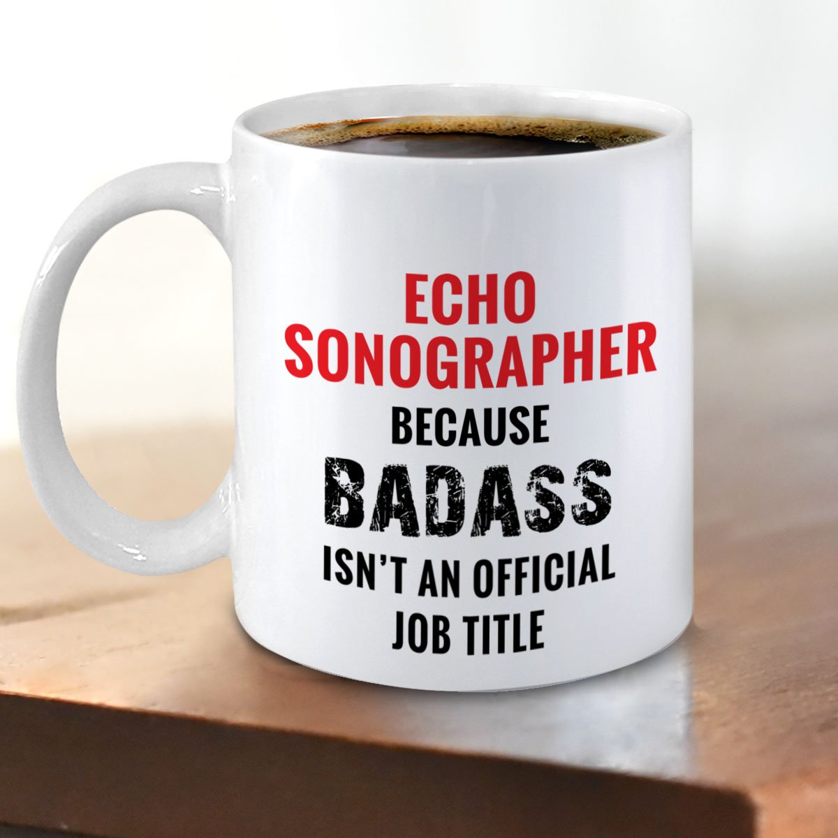 Echocardiography Coffee Mug - Perfect Gift for Cardiac Sonographers - Ultrasound Tech Accessories - Great for Hospitals, Clinics & Medical Offices