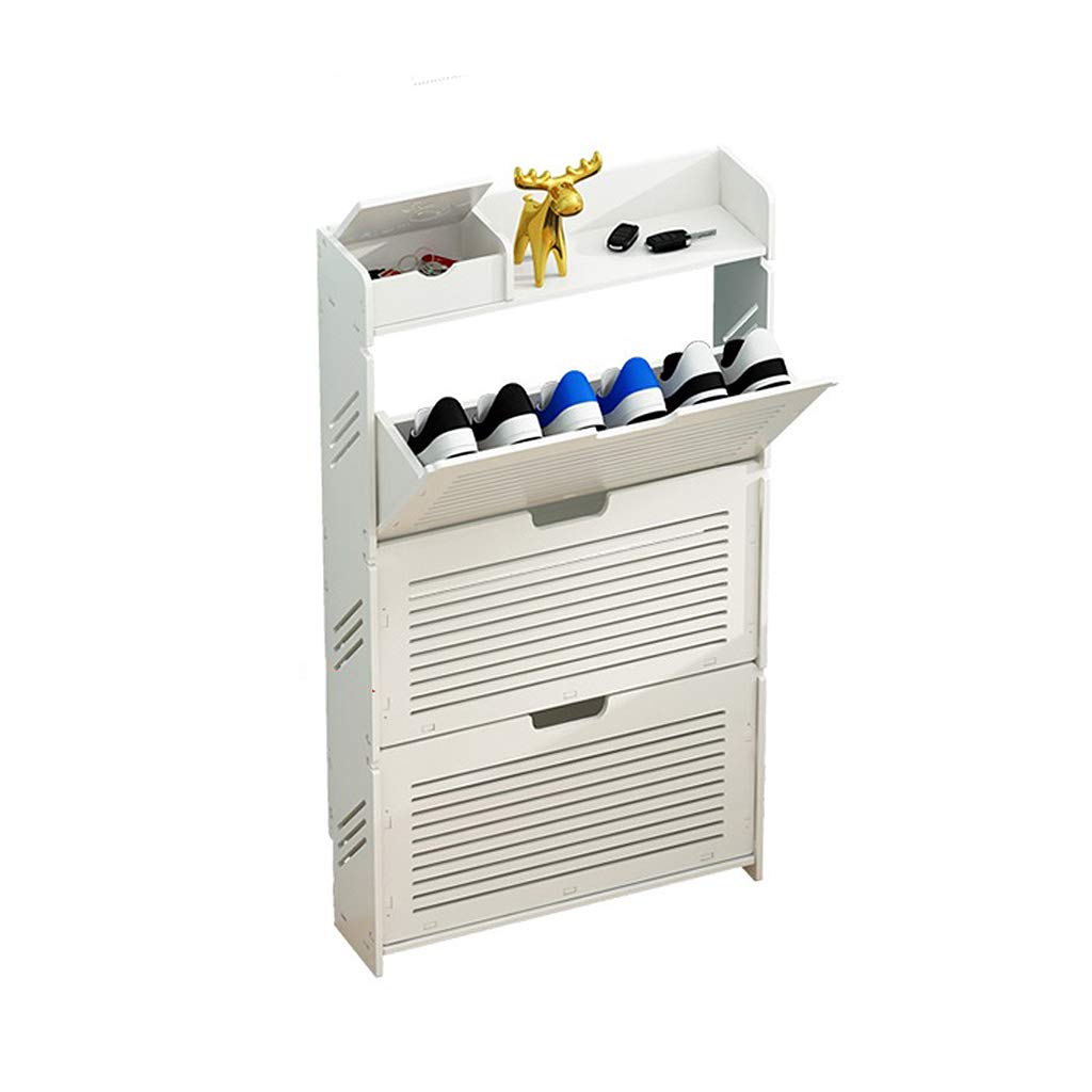 Modern Slim Shoe Rack Cabinet - Large Capacity Shoe Storage Organizer for Entryway, Bedroom, Living Room & Balcony | Space-Saving Paint Bucket Design for Shoes, Boots & Sneakers | Perfect for Small Apartments & Closet Organization