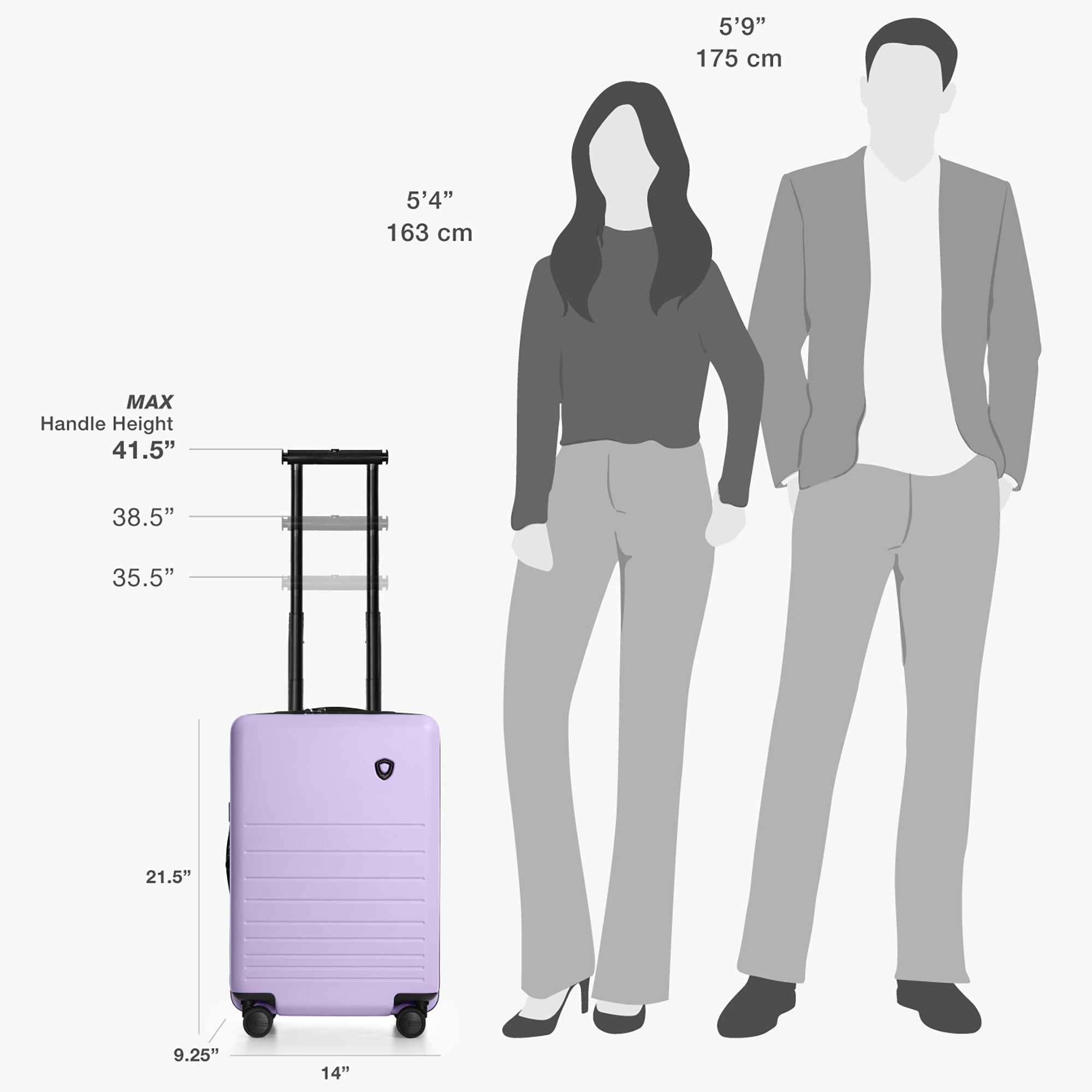 Markham Carry On Luggage - Lightweight Durable Suitcase for Travel, Business Trips & Weekend Getaways | TSA Approved & Spinner Wheels