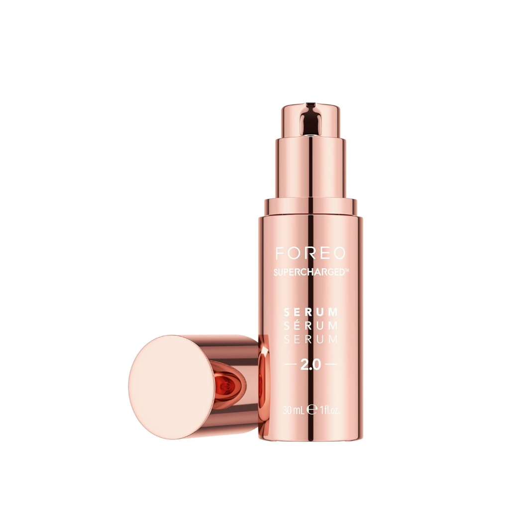 FOREO SUPERCHARGED Serum 2.0 - Anti-Aging Face Serum with Hyaluronic Acid & Peptides for Wrinkles & Fine Lines - Perfect for Night Skincare Routine & Daily Moisturizing