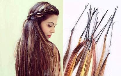 CHRONEX Clip-In Hair Highlights Extensions for Women - 12 Piece Set, Temporary Hair Color Streaks, Easy to Use & Reusable - Perfect for Parties, Cosplay, and Daily Styling