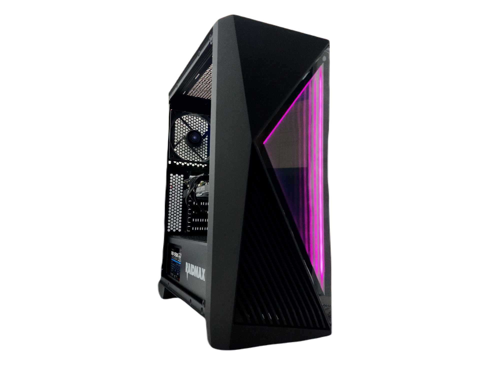 Custom Gaming PC Desktop Computer - AMD Ryzen 3 Quad Core, 500GB SSD + 1TB HDD, NVIDIA RTX 5060 16GB, Black (Model S811 A520) - Perfect for 4K Gaming, Streaming & Esports