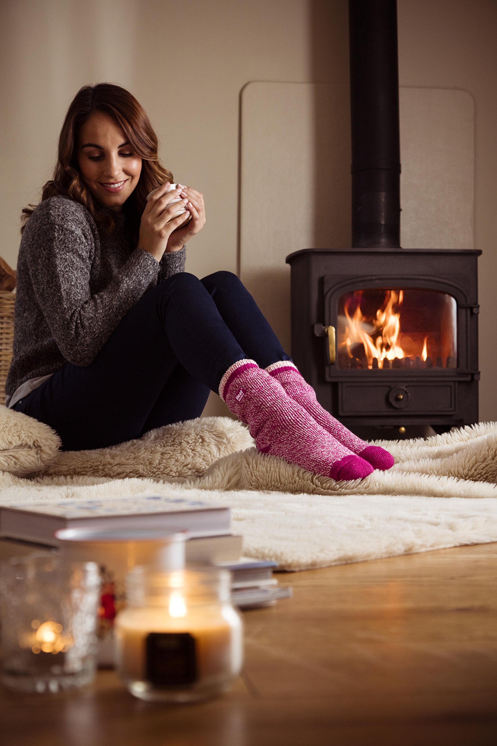Heat Holders Thermal Socks for Women - Ultra Warm Winter Socks, Original Thermal Lining, US Shoe Sizes - Perfect for Cold Weather, Outdoor Activities & Winter Sports