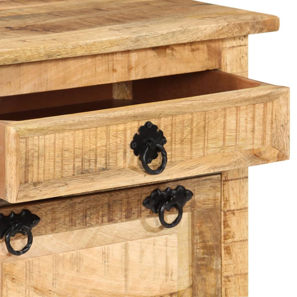 Antique-Style 4-Tier Shoe Cabinet with Drawers - Freestanding Shoe Rack Organizer for Entryway, Solid Mango Wood Storage Solution for Shoes & Accessories - Perfect for Hallway, Closet & Bedroom Organization