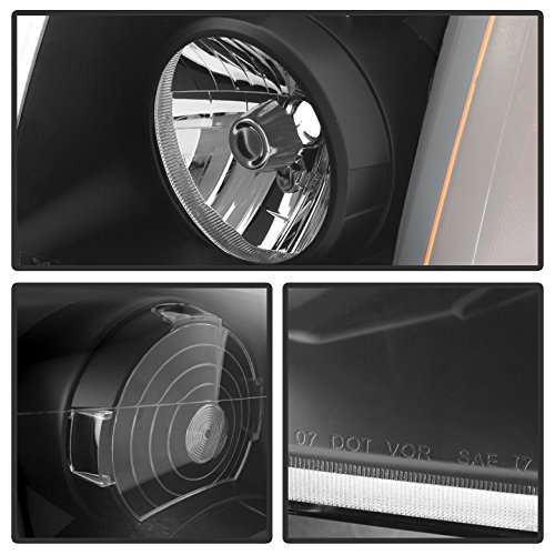 xtune GMC Yukon & Yukon XL Black Crystal Headlights (Excluding Denali Models) - High-Performance LED Headlights for Night Driving & Off-Road Adventures