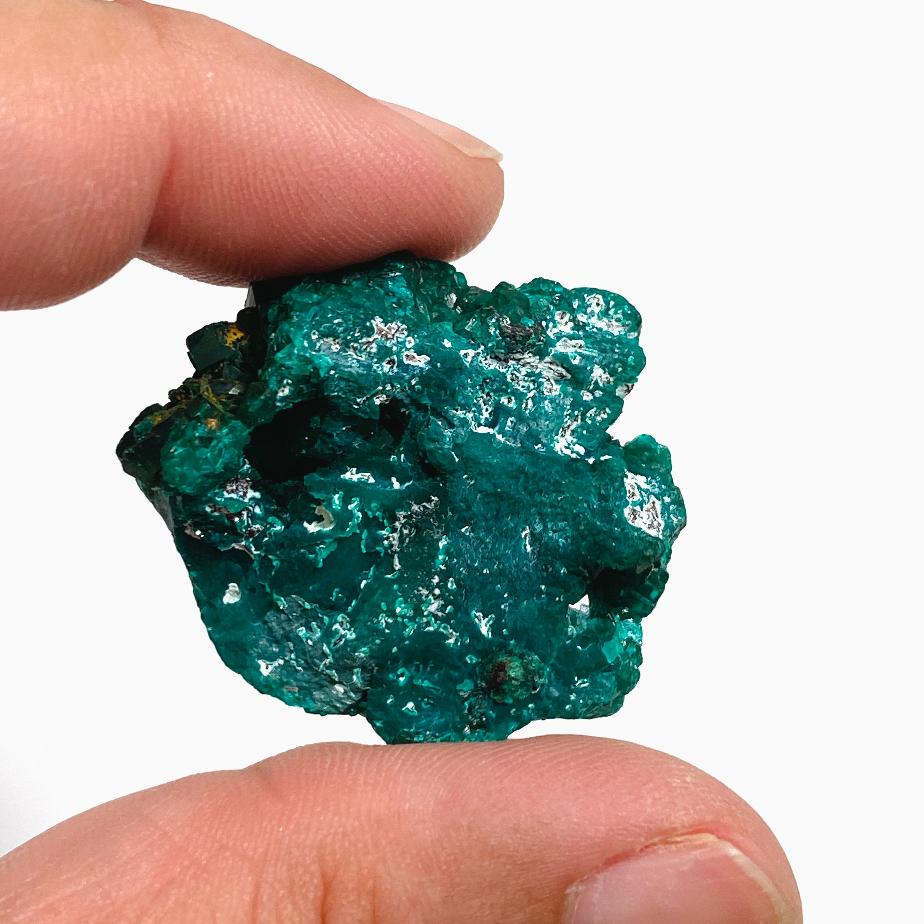 Natural Dioptase Crystal Specimen - DIOPS 03 | Rare Green Mineral Collection for Display, Healing & Meditation | Perfect for Gemstone Enthusiasts & Home Decor