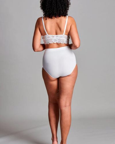 CUI Women's Ostomy Seamless Support Brief - Comfortable Post-Surgery Underwear for Colostomy & Ileostomy, Size XL/XXL, White - Ideal for Daily Wear & Recovery After Ostomy Surgery