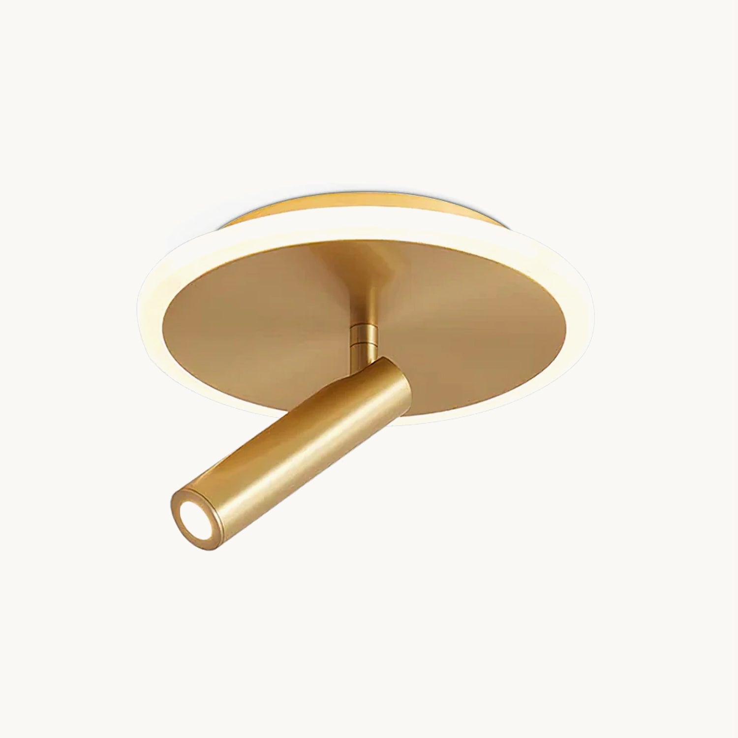 Modern Circle Spotlight Ceiling Lamp - Adjustable LED Recessed Lighting Fixture for Living Room, Bedroom & Kitchen | Dimmable Ambient & Task Lighting for Home Decor