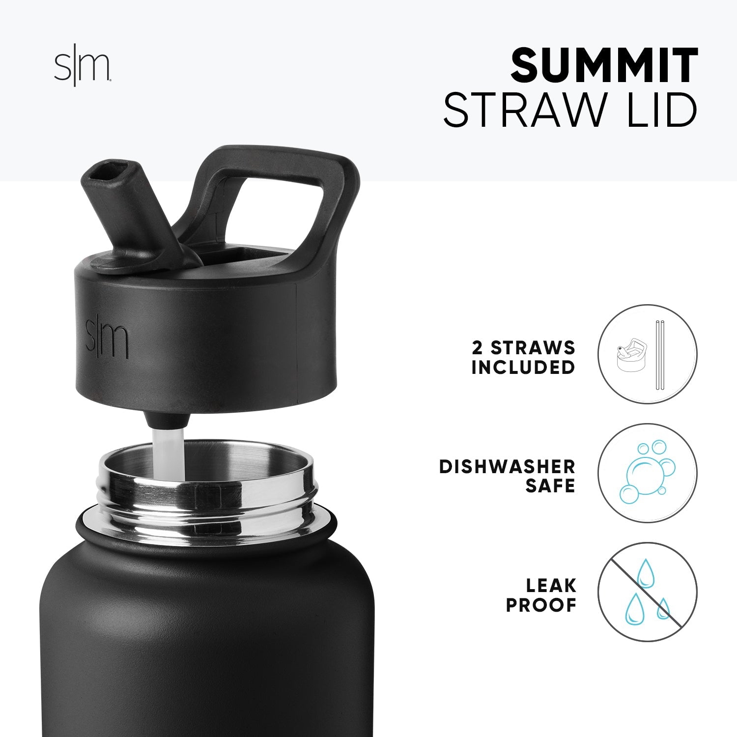 Disney Summit Insulated Water Bottle with Straw Lid - 20oz Stainless Steel Leakproof Tumbler for Kids & Adults - Perfect for School, Gym, Hiking & Outdoor Activities