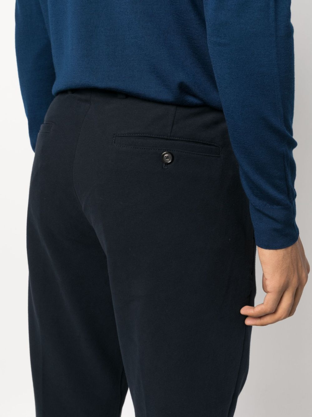 Circolo 1901 Men's Blue Dress Pants - Slim Fit Formal Trousers for Business, Office & Wedding Occasions