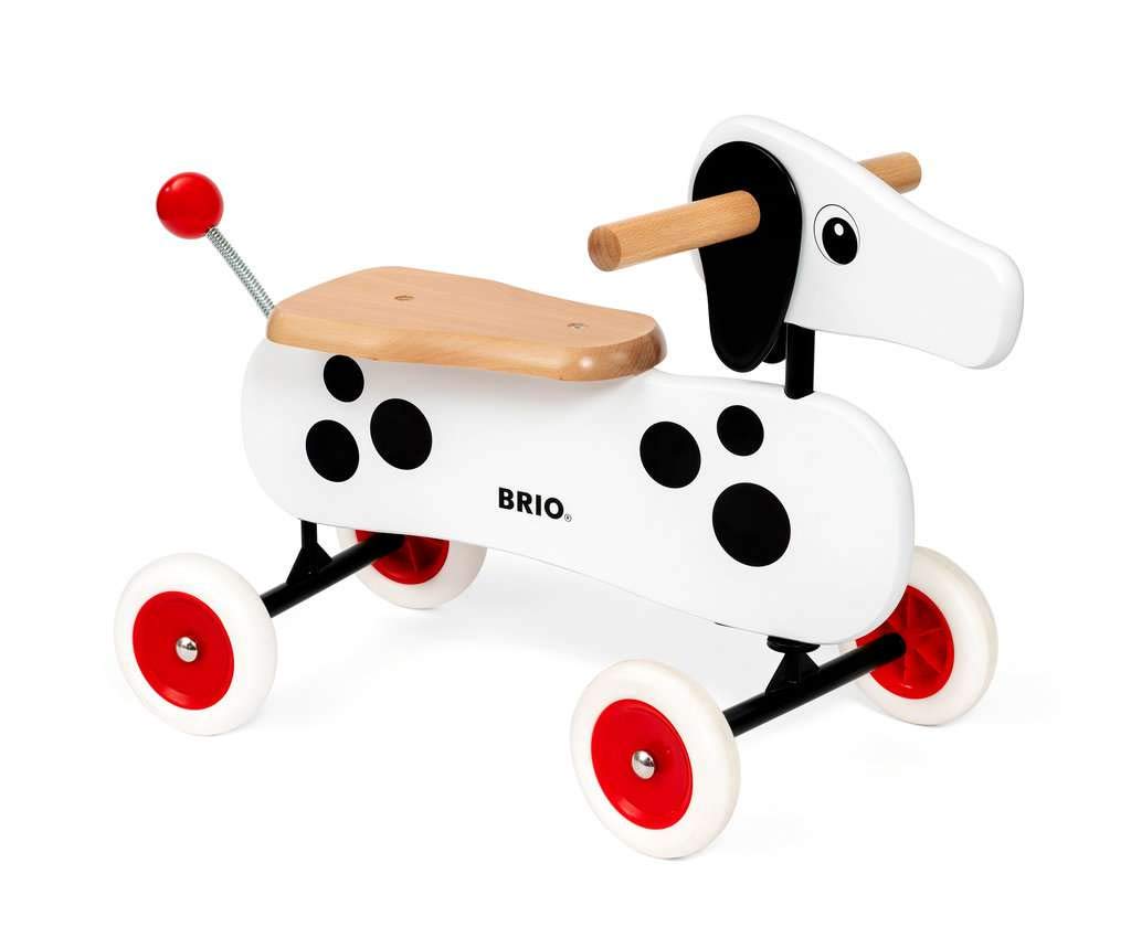 BRIO 30281 Wooden Dachshund Sausage Dog Ride-On Toddler Toy for Kids 12 Months+ | Push & Pull Learning Toy for Early Development | Perfect for Indoor Playrooms & Outdoor Backyards