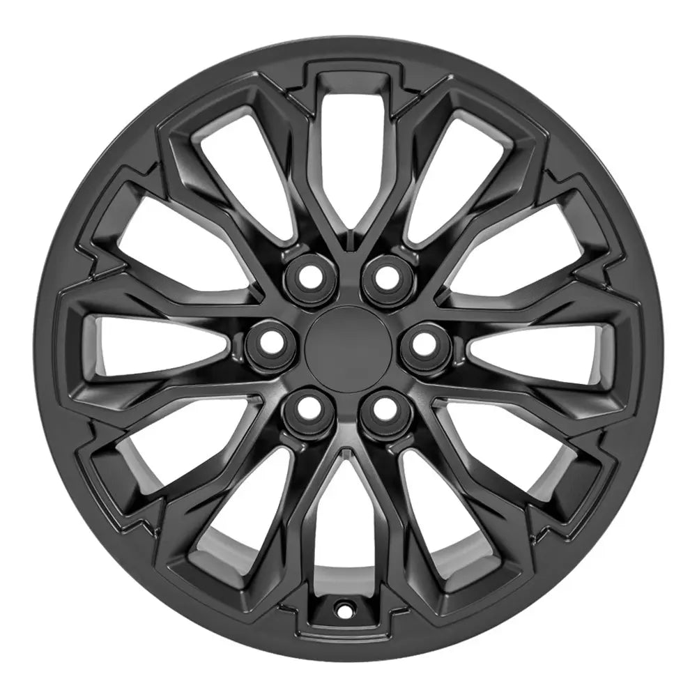 17x8 Satin Black Chevy Colorado ZR2 CV54 Replica Wheel - 17 Inch Replacement Rim for Off-Road & Street Driving