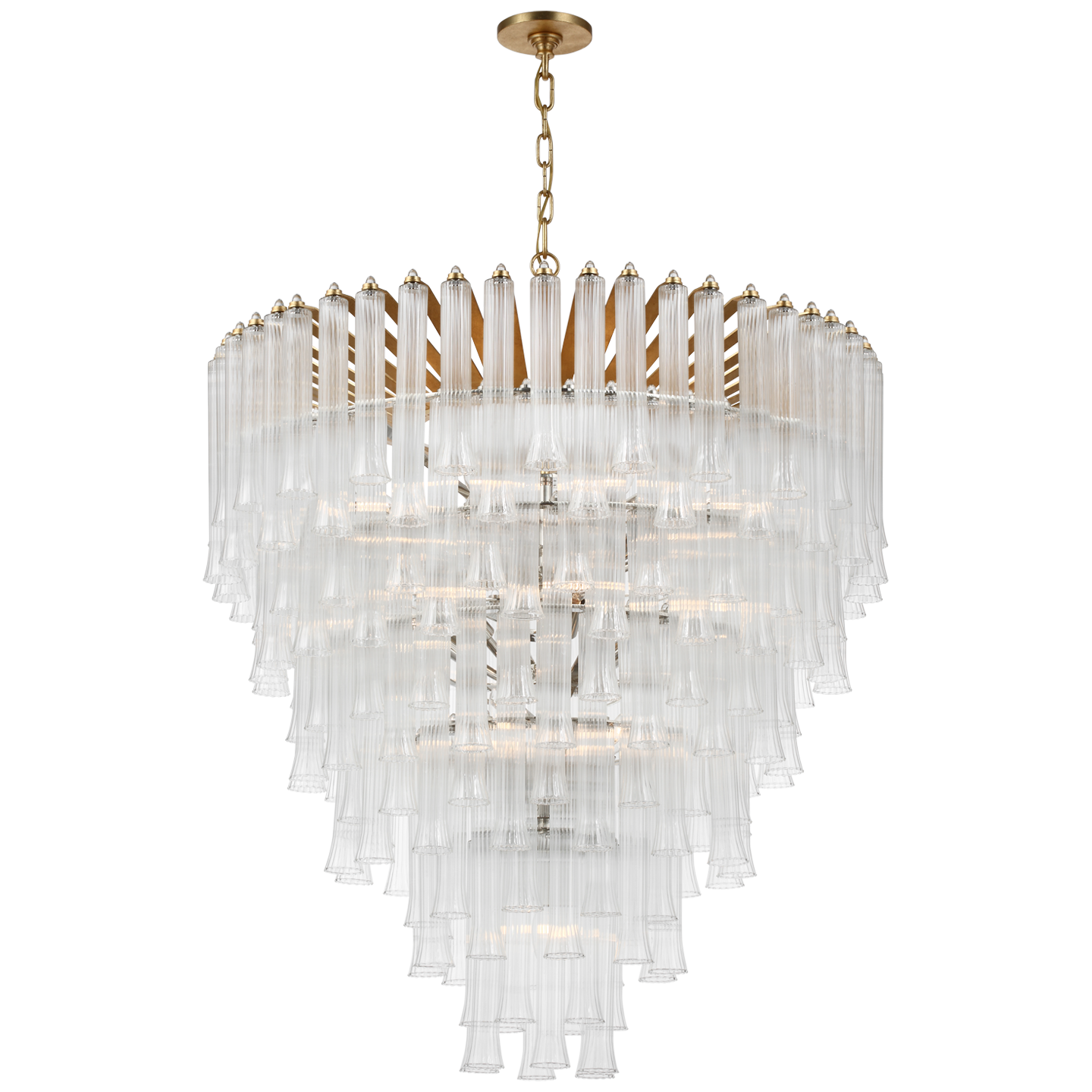 Lorelei X Large Waterfall Chandelier - Modern Crystal Ceiling Light Fixture for Dining Room, Living Room, Foyer | Elegant Home Decor Lighting for Weddings & Luxury Interiors