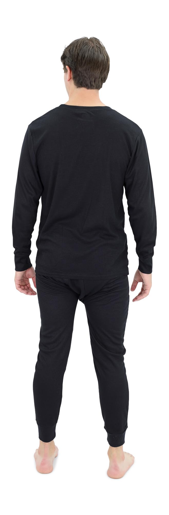 Mossy Oak Men's Thermal Underwear Set - Waffle Knit Long Sleeve Shirt & Pants for Cold Weather, Base Layer Hunting Gear - Warm Winter Workwear for Outdoor Activities, Camping, and Hiking