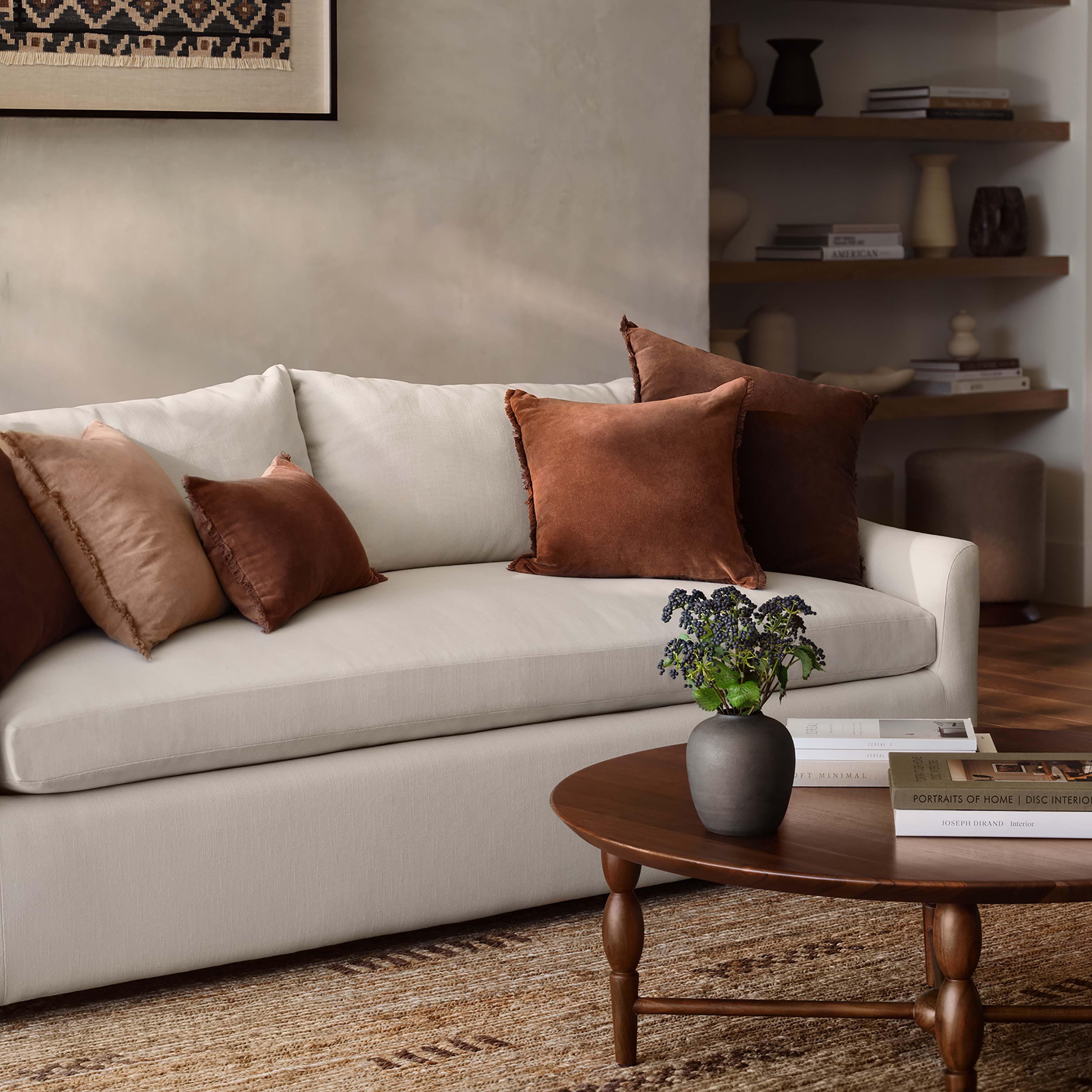 Modern Leela Wood Coffee Table - Solid Wood Living Room Furniture for Home Decor - Perfect for Living Room, Lounge, or Office Use