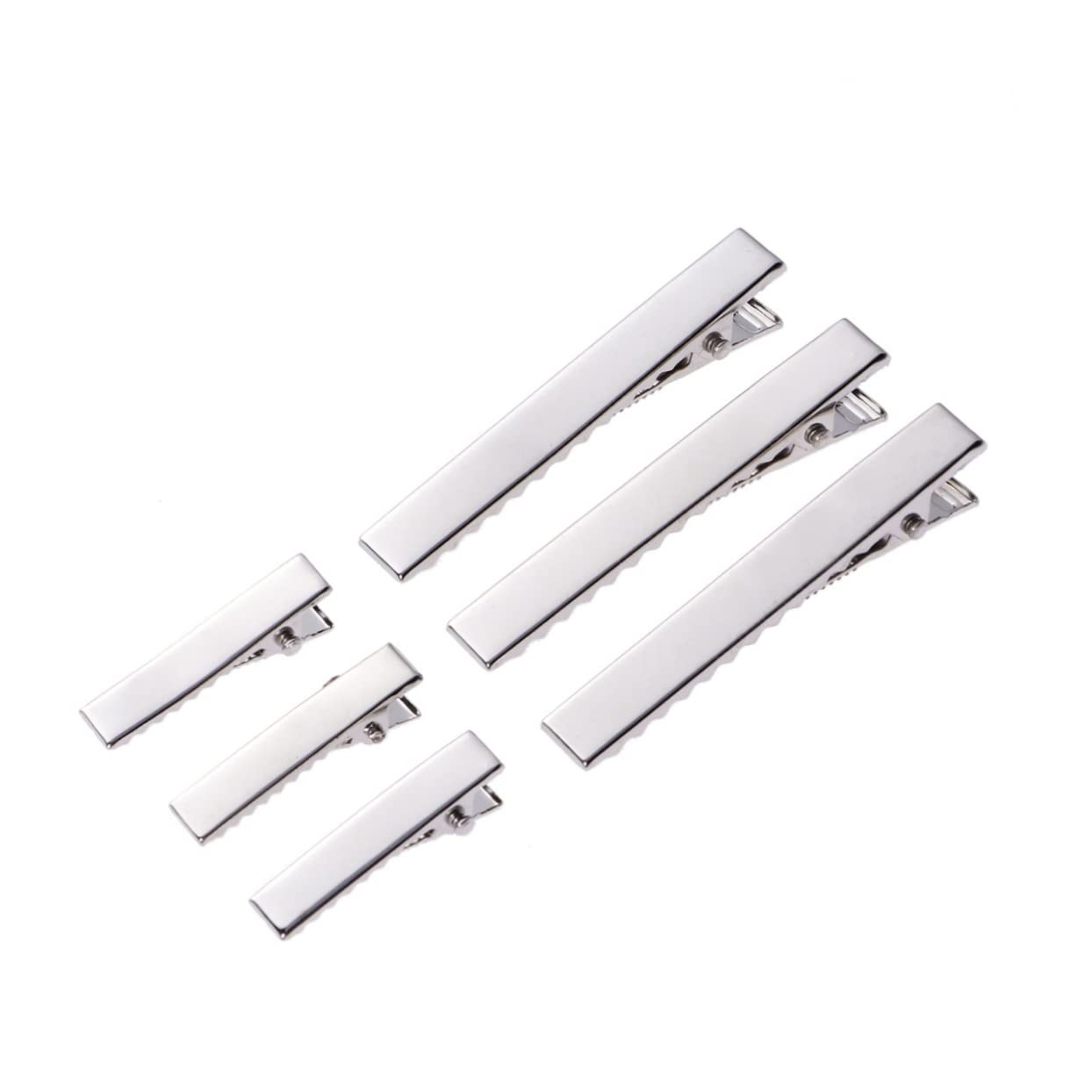 FOMIYES 200pcs Silver Hair Sectioning Clips - Professional Metal Alligator Hair Clips for Extensions, Styling & Salon Use - Perfect for Hairdressers, DIY Haircuts & Home Hair Care