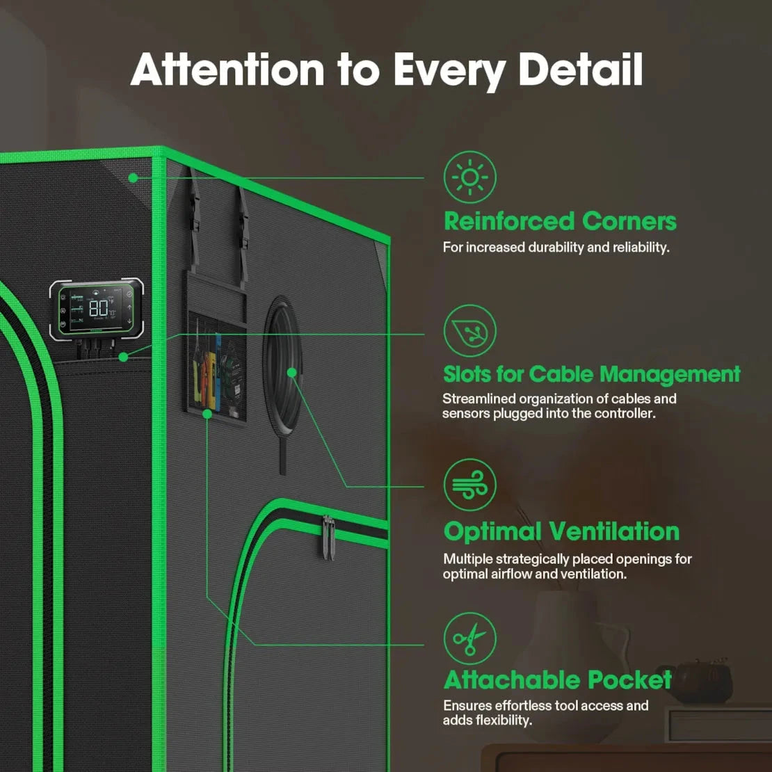 Vivosun 4x4 Grow Tent Pro P448 - 48
