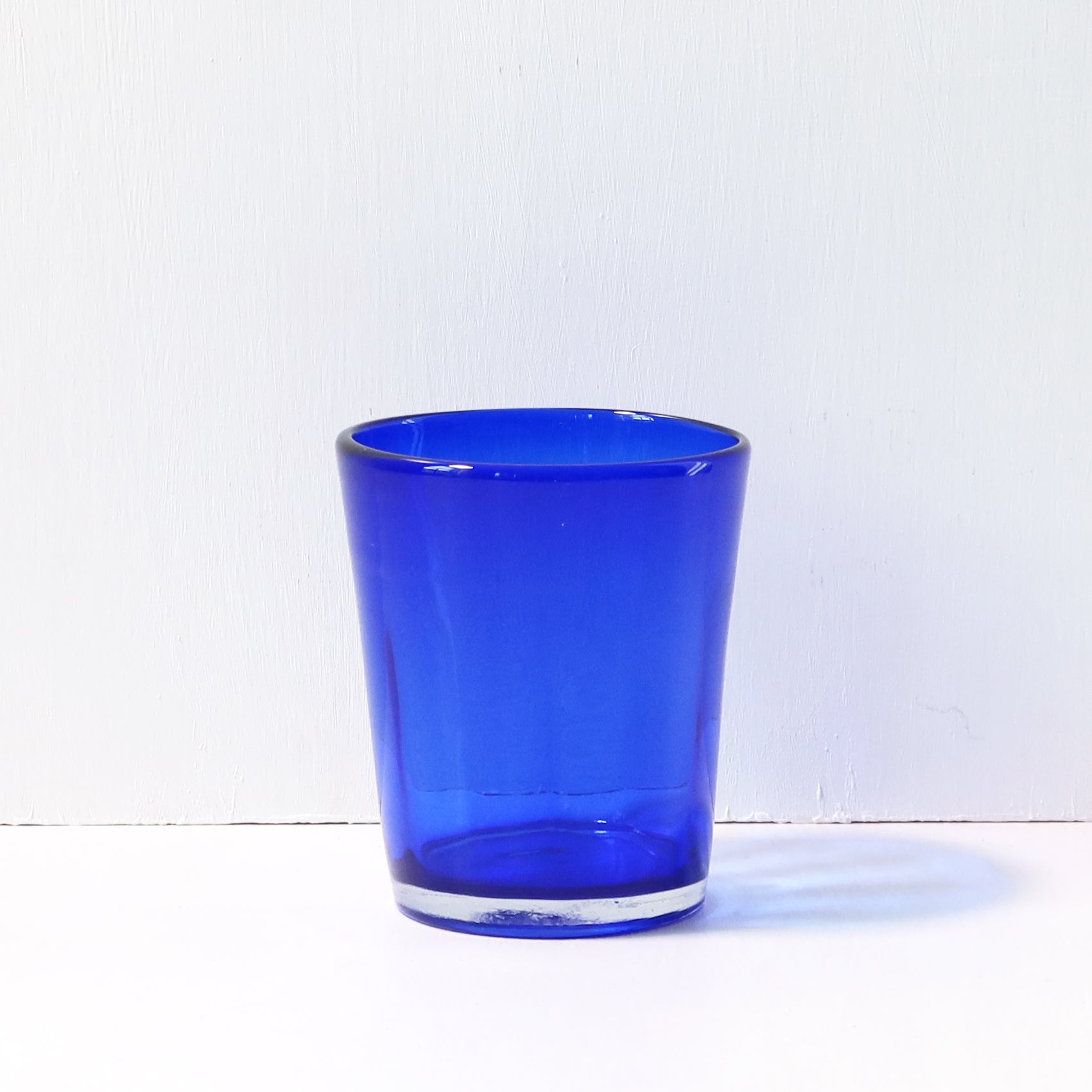 Bei Glass Tumbler Set of 6 - 16oz Blue Drinking Glasses for Iced Coffee, Juice & Cocktails - Durable & Stylish Cups for Home, Bar or Party Use