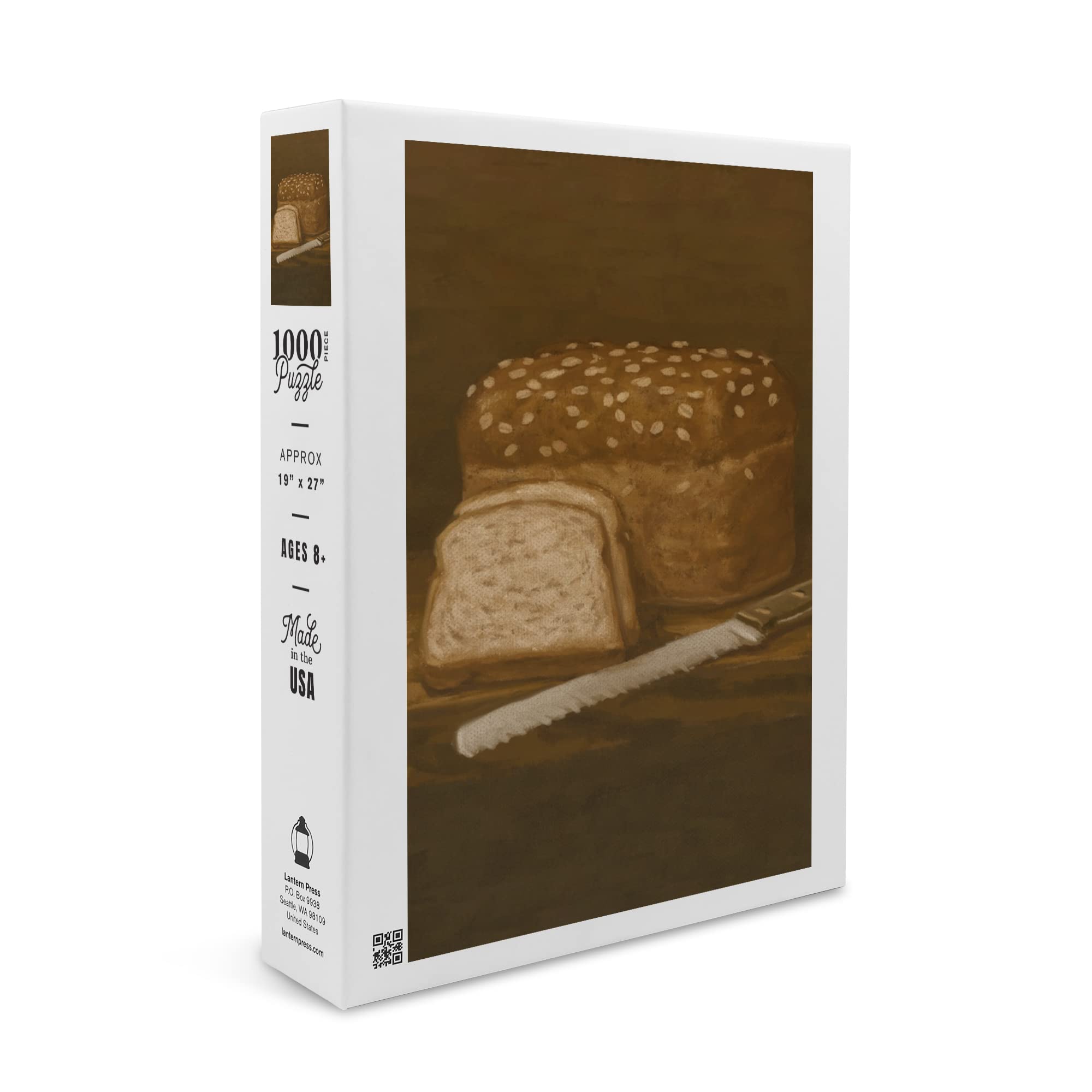 Premium Multi-Grain Bread Oil Painting Jigsaw Puzzle - 1000 Piece Challenging Puzzle for Adults & Family (19x27 Inches) | Made in USA | Perfect for Home Decor, Stress Relief & Family Game Night
