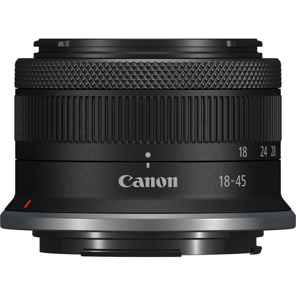 Canon RF-S 18-45mm f/4.5-6.3 IS STM Lens Kit with 64GB Extreme Pro SD Card, Corel Photo Software, Tripod & Accessories Bundle - Perfect for Travel Photography, Vlogging & DSLR Beginners (Renewed)