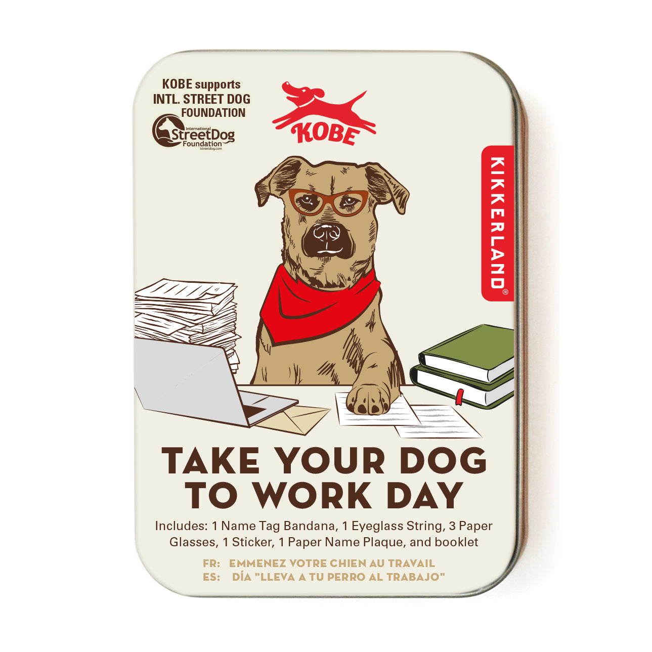 Kobe - Take Your Dog to Work Day | Pet-Friendly Office Accessories for Dog Lovers | Perfect for Office, Home & Outdoor Adventures