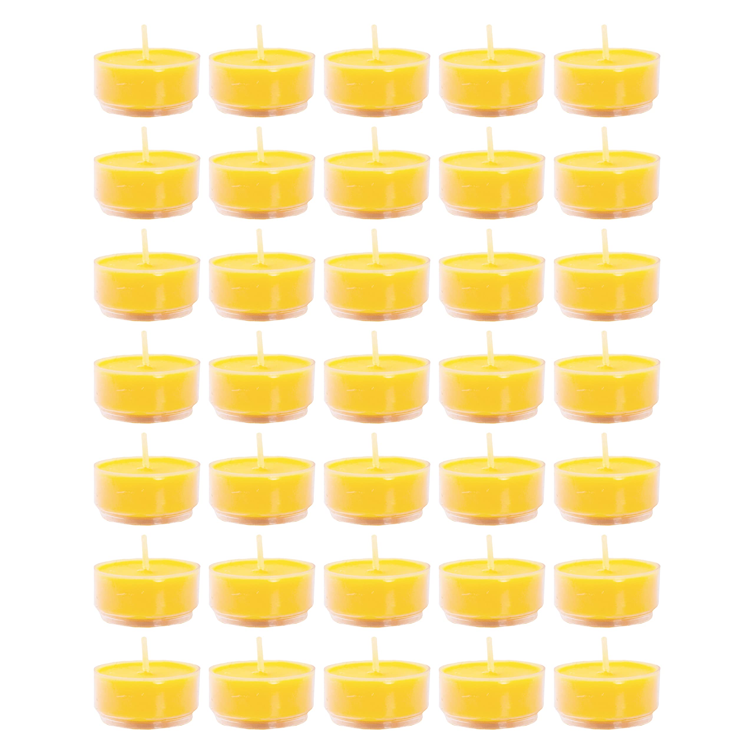 Premium Tibetan Tealight Ghee Butter Lamp Candle Set - Pure Vanaspati for Meditation, Yoga, Puja & Spiritual Ceremonies | Clear Glass Container for Home Altar, Diwali & Buddhist Rituals