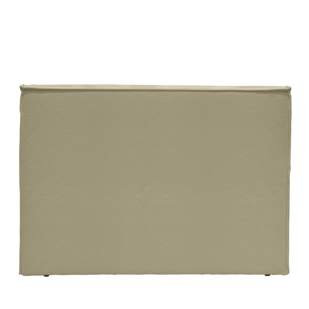 Atlanta Khaki Slipcover Headboard for King & Super King Beds - Elegant Bedroom Upgrade for Hotels, Guest Rooms & Master Suites