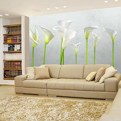 Arum Lilies With Gray Background