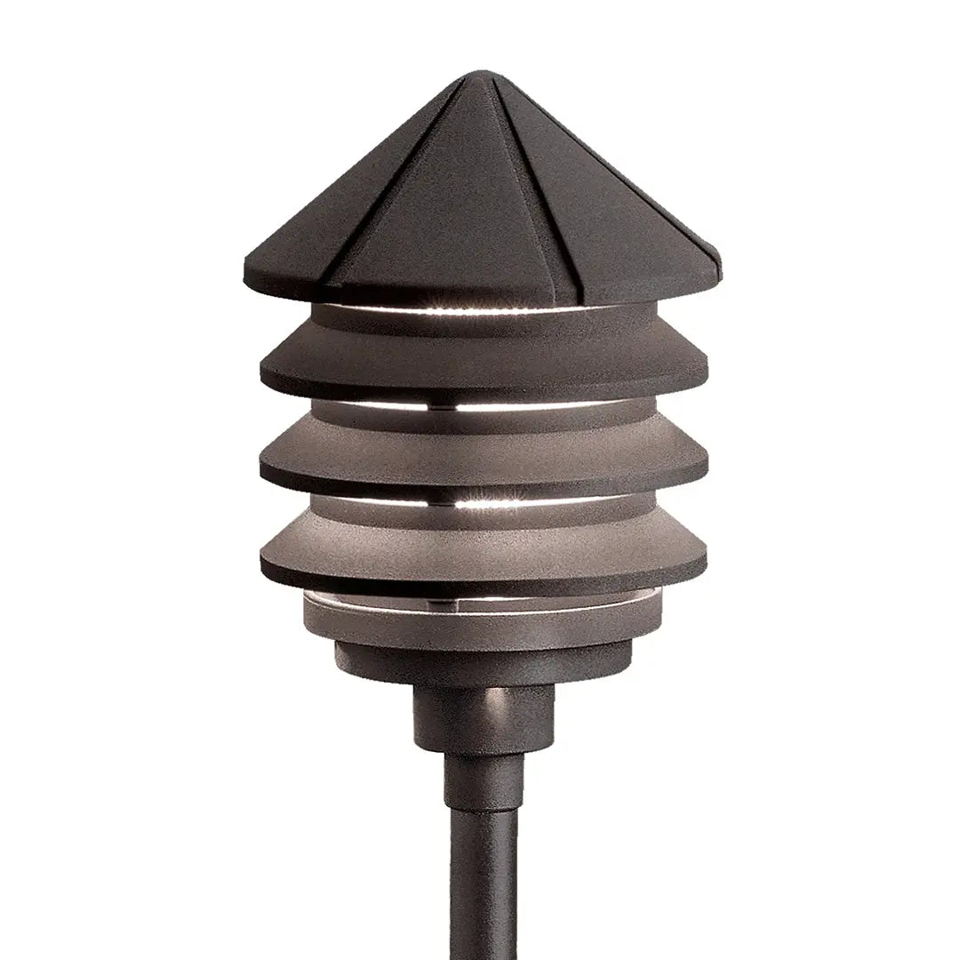 12V Three Tier Path Light - Outdoor Solar LED Landscape Lighting for Garden, Yard, and Walkway Decoration | Weatherproof & Energy Efficient