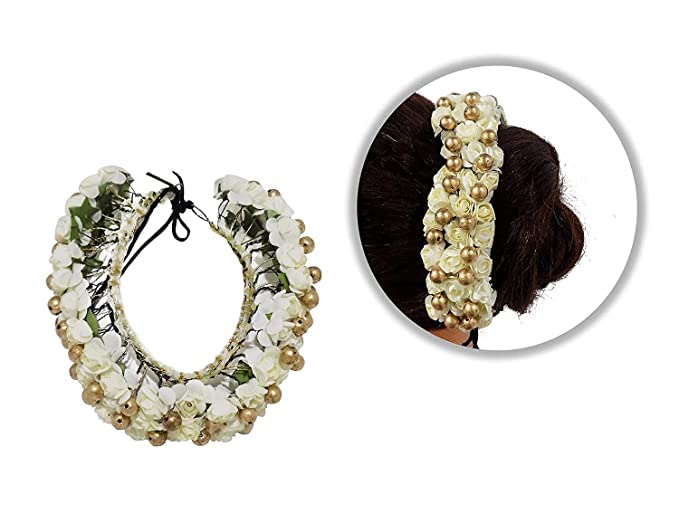 Beautiful Fully Juda/Bun Flower Gajra Hair Accessories for Women & Girls - Perfect for Weddings, Parties & Special Occasions