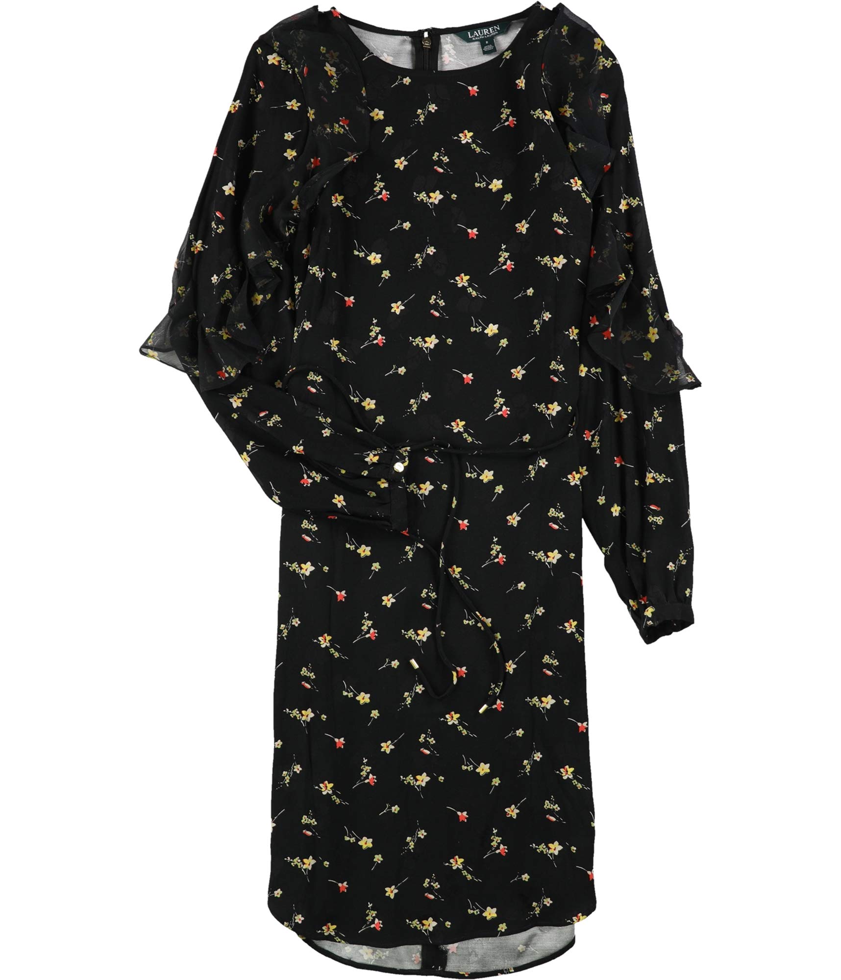 Ralph Lauren Women's Floral Ruffled Dress - Elegant Summer Midi Dress for Casual Outings, Parties & Weddings