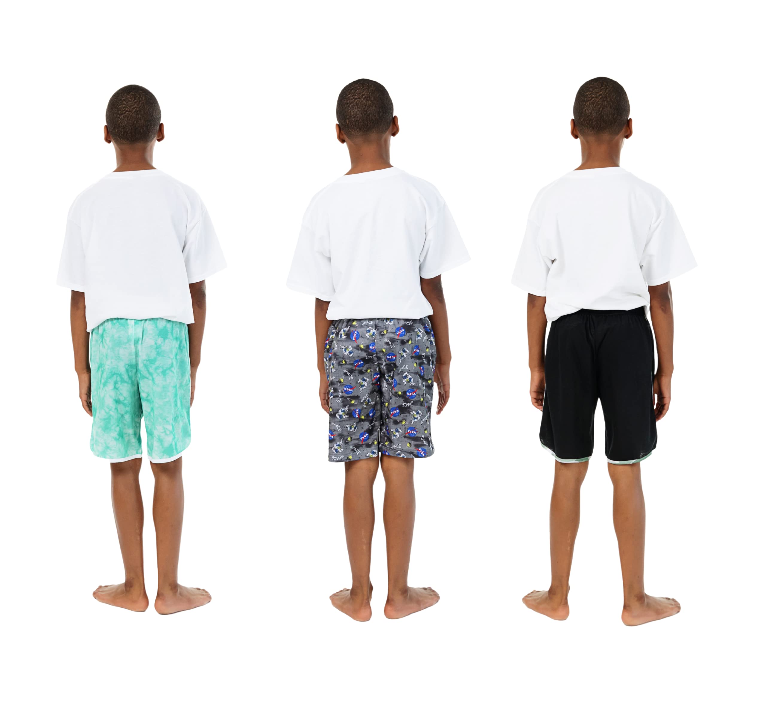 Boys' Pajama Shorts 3-Pack - Soft Cotton Sleep Shorts for Kids | Comfortable Nightwear for Bedtime & Lounging