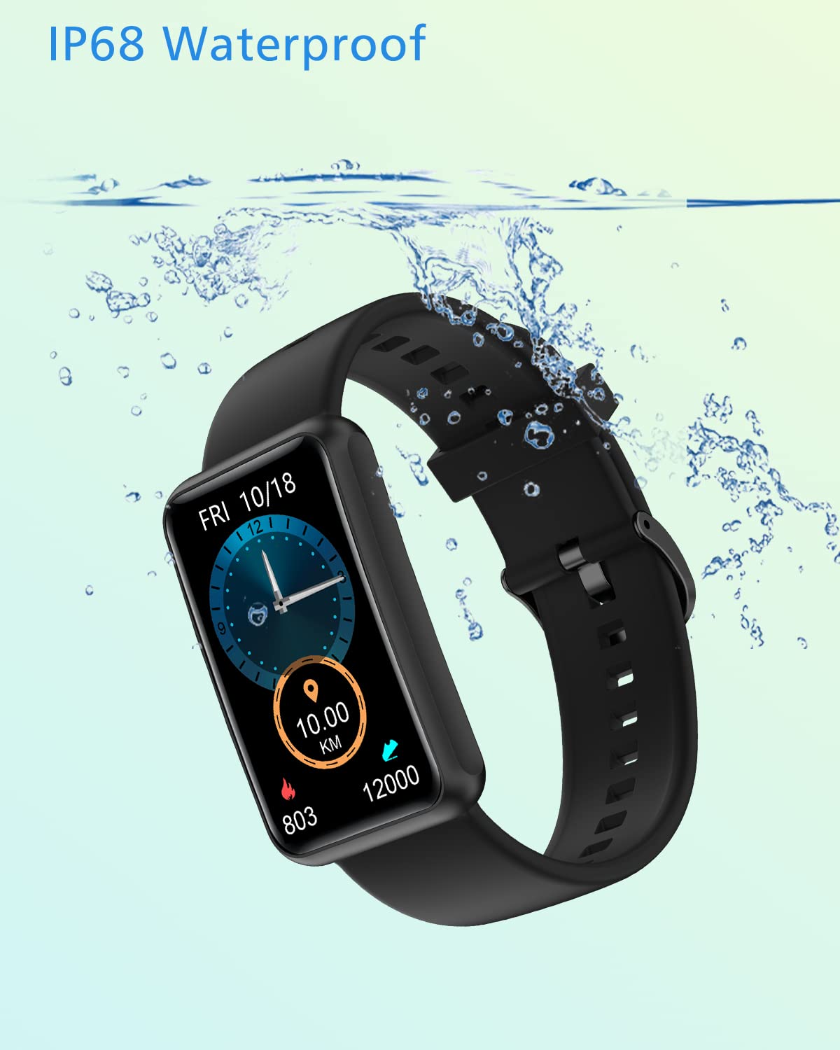 Fitness Tracker Watch - No Bluetooth or App Required, Waterproof Pedometer for Men & Women - Perfect for Parents, Seniors & Outdoor Activities