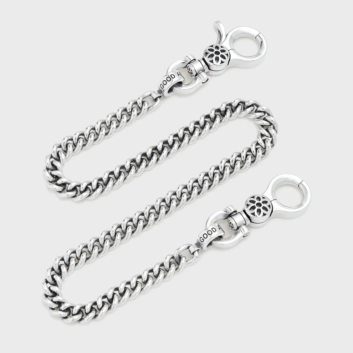 Stylish Stainless Steel Curb Chain Wallet Chain for Men - Hip Hop Punk Rock Fashion Accessory - Perfect for Jeans, Belts & Keychains