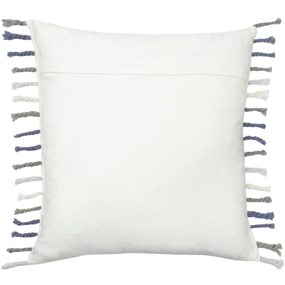 Furn Dhadit Striped Cushion Cover - Soft Grey Pillow Case for Sofa, Bed, Chair - Home Decor & Living Room Accessories