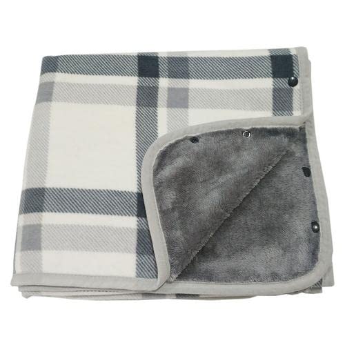 **CAMEIRGOU Women's Wearable Blanket Sweatshirt - Soft Fleece Poncho Shawl Wrap, Cozy Plaid TV Blanket Cape for Winter - Perfect for Lounging, Movie Nights & Cold Weather (Grey)**