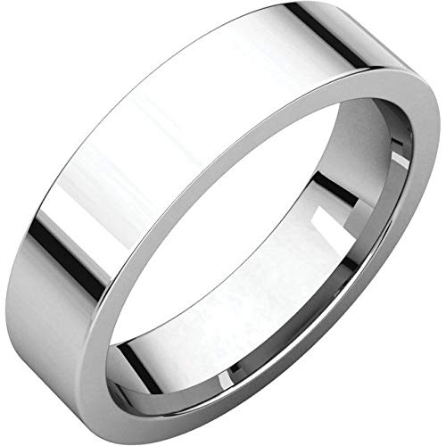 Sterling Silver 4mm Flat Comfort Fit Wedding Band Ring - Size 9 - Perfect for Men's & Women's Everyday Wear, Anniversary Gifts & Couple Rings