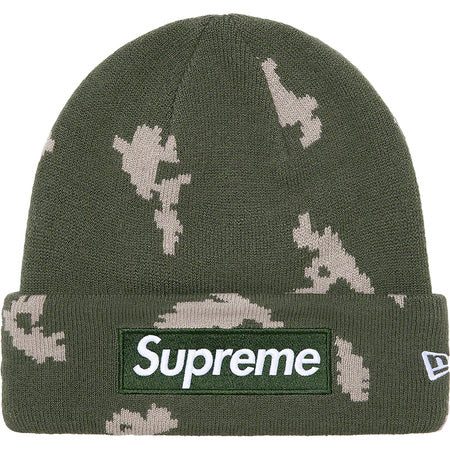 Supreme New Era FW21 Box Logo Beanie Camo - Winter Warm Knit Hat for Men & Women - Perfect for Skiing, Snowboarding & Cold Weather Fashion