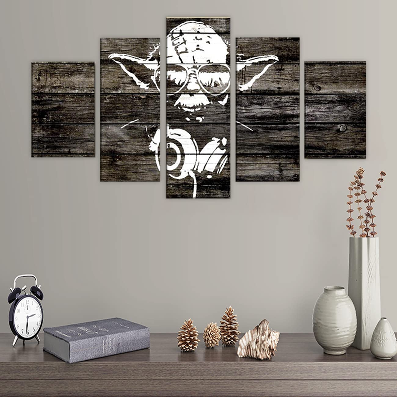 5-Panel Canvas Wall Art - Modern Abstract Poster for Living Room, Bedroom & Office Decor (12x20x2, 12x28x2, 12x32x1) - Perfect for Home, Apartment & Dorm Room Decoration