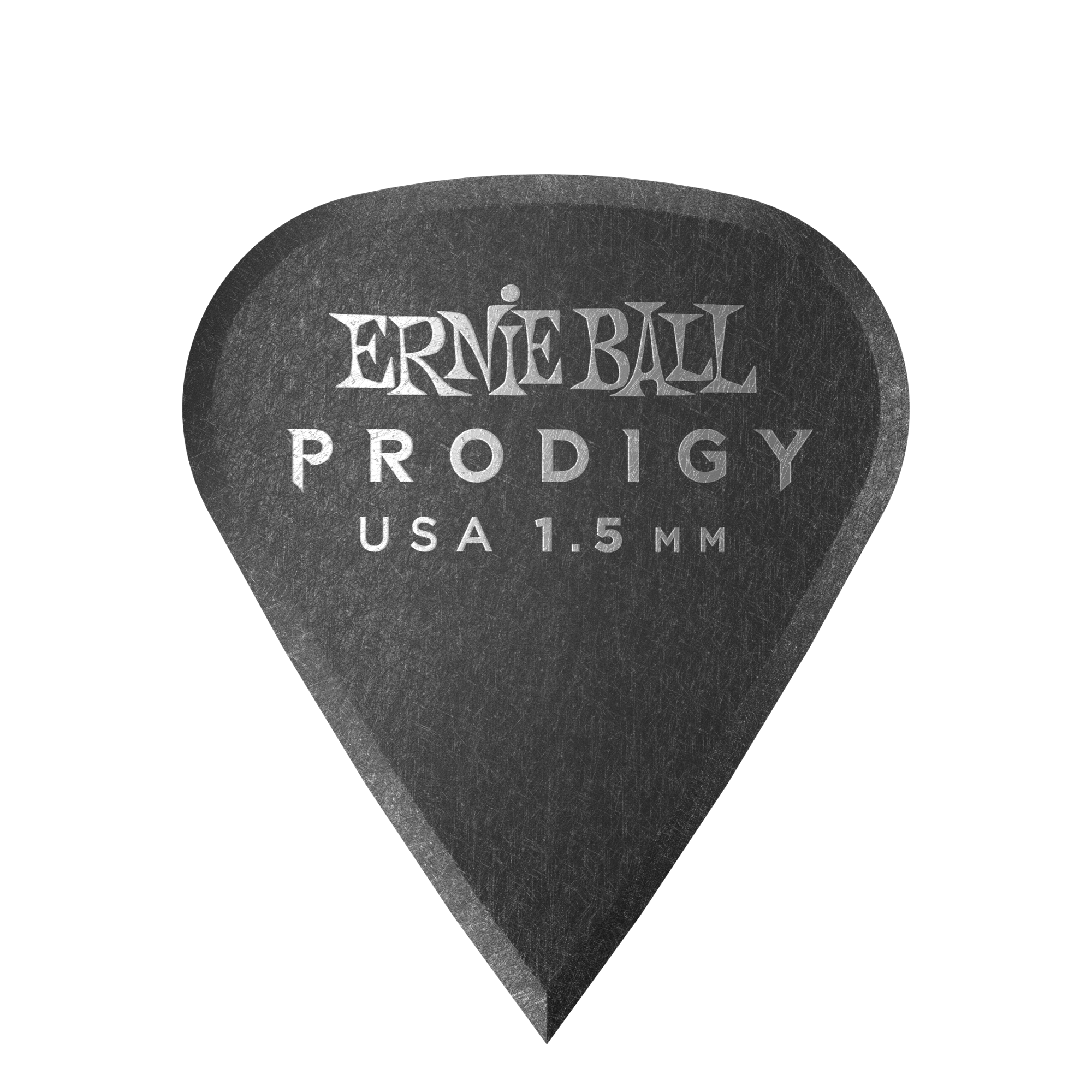 Ernie Ball 1.5mm Black Sharp Prodigy Guitar Picks 6 Pack - Premium Plectrums for Electric & Acoustic Guitar Players, Perfect for Rock, Blues & Metal Music Styles
