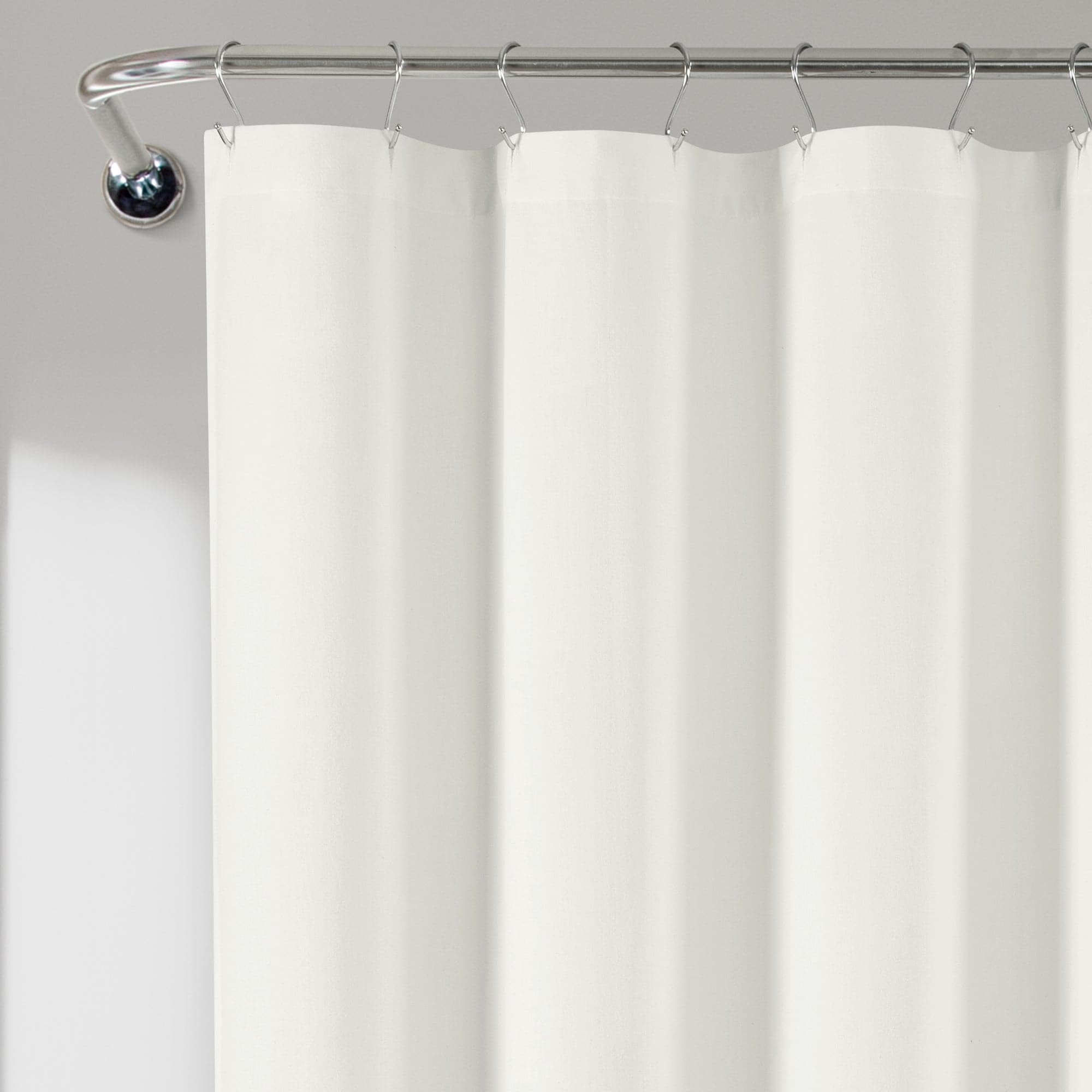 Nantucket Yarn Dyed Tassel Fringe Shower Curtain - Coastal Bathroom Decor for Beach House, Farmhouse & Boho Style
