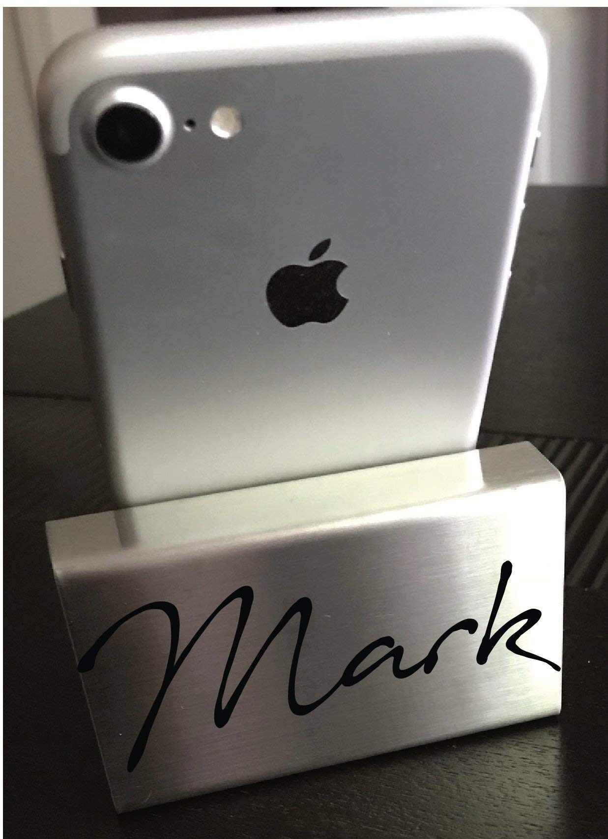Custom Metal Phone Stand - Personalized Desk Accessory & Cell Phone Holder for Office, Home, or Travel Use