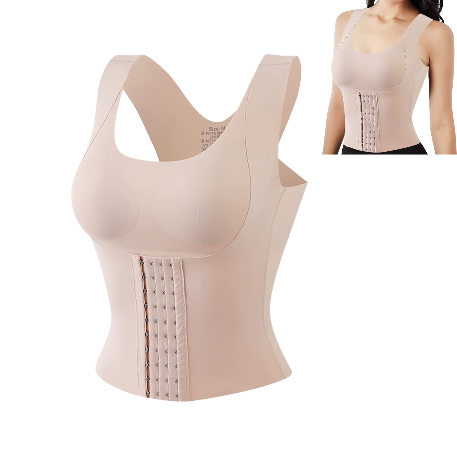 3-in-1 Waist Buttoned Bra Shapewear for Women - Tummy Control Corset Body Shaper | Slimming Underwear for Daily Wear, Workout & Special Occasions
