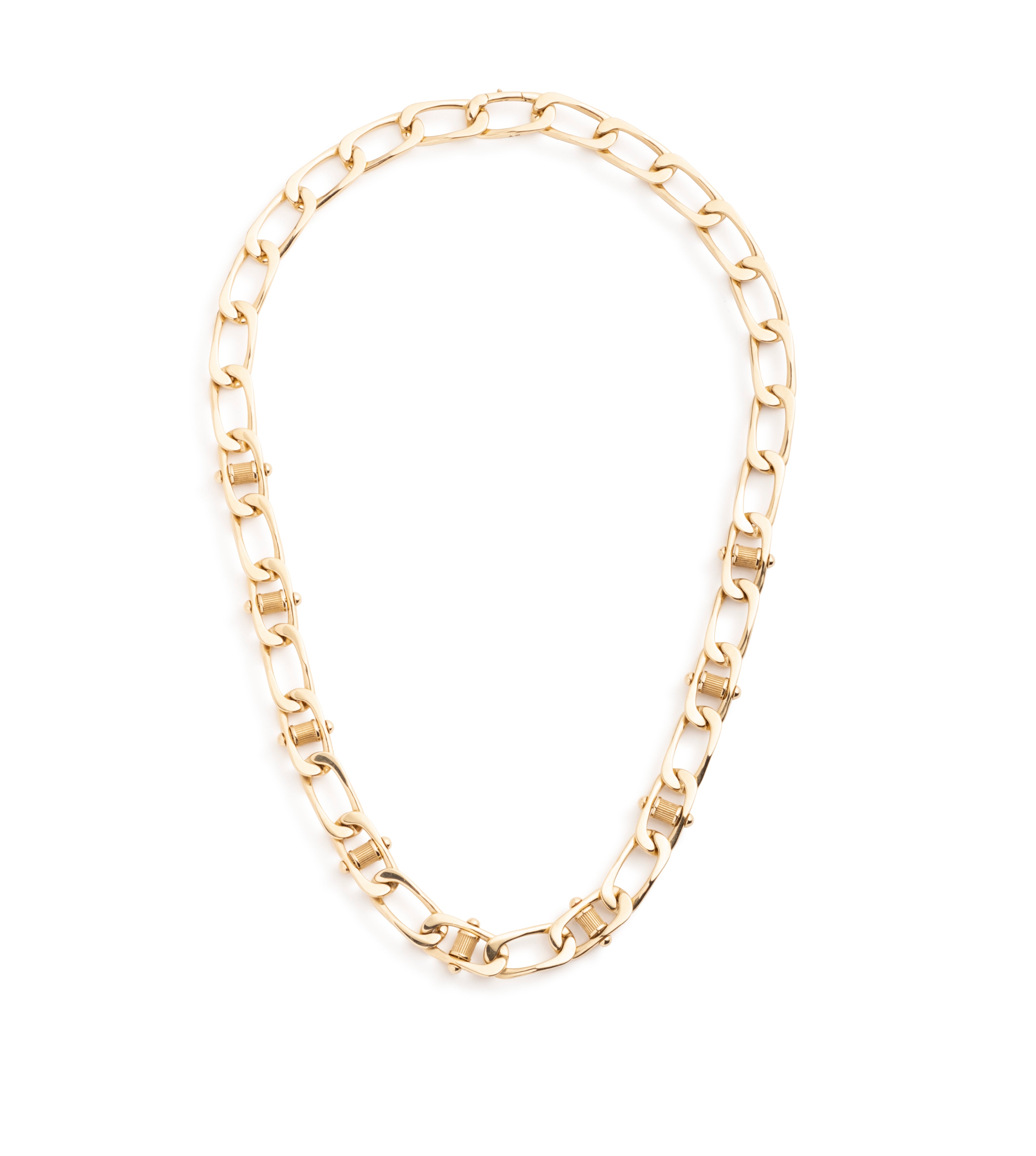 Lovestruck Pierced Curb Chain Necklace - Trendy Layered Gold Choker for Women, Perfect for Valentine's Day Gifts & Date Night Jewelry