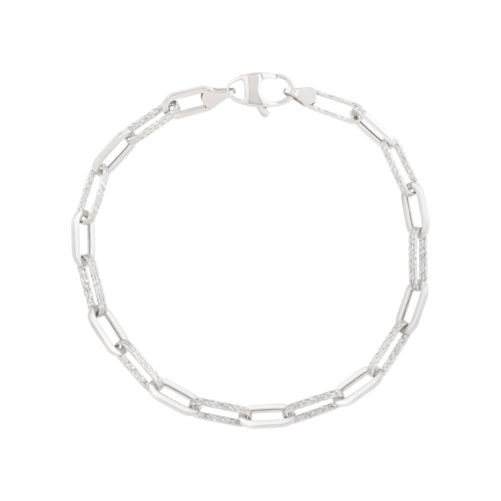 14K Gold 4mm Diamond Paperclip Bracelet for Women - Elegant Minimalist Jewelry for Everyday Wear & Special Occasions