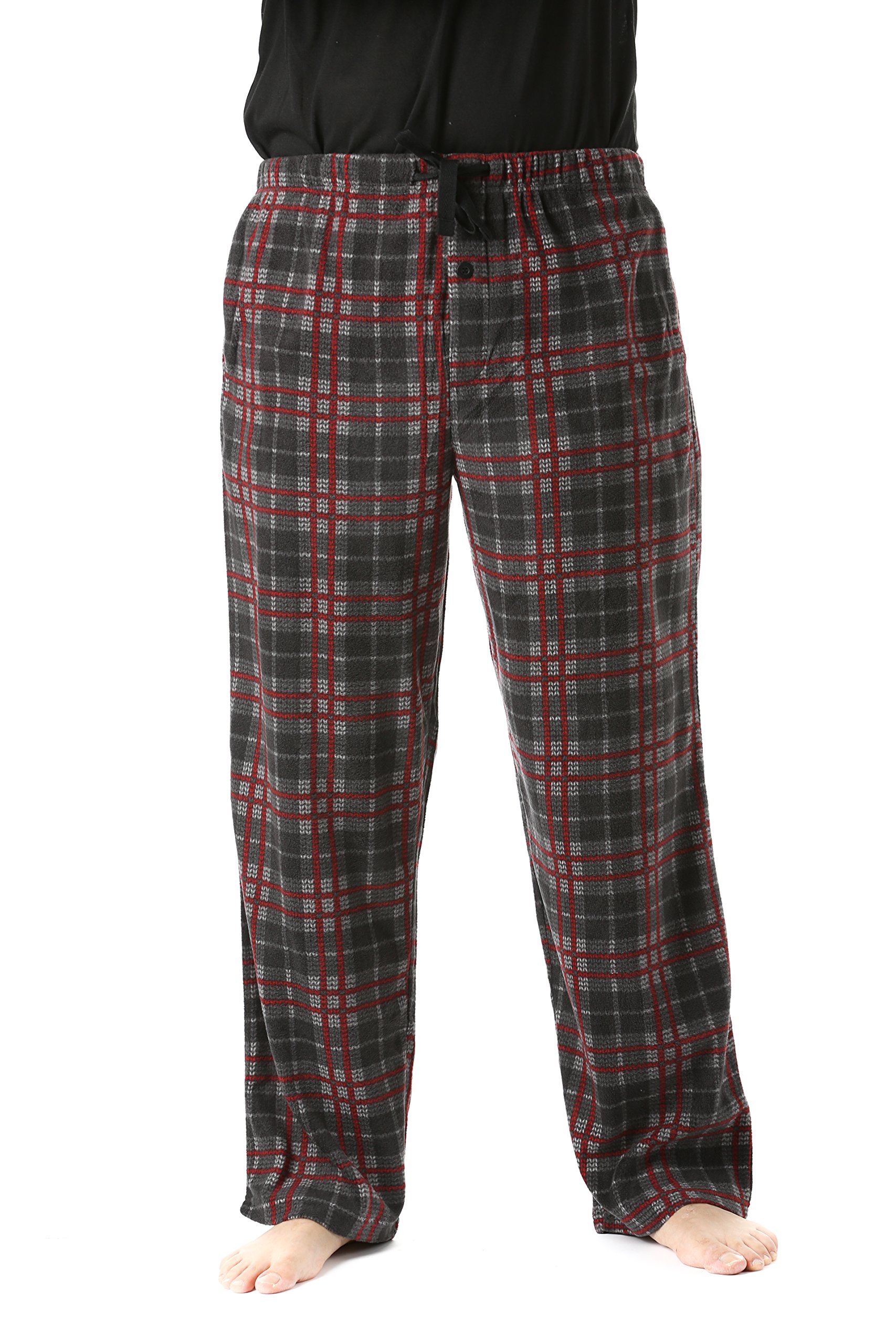 **#followme Soft Microfleece Men's Pajama Pants with Pockets - Cozy Lounge & Sleepwear for Relaxing at Home**